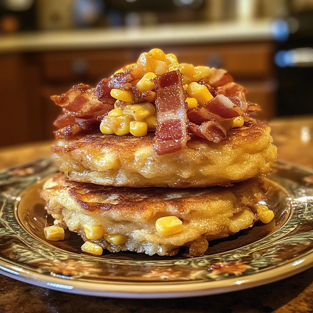 Bacon and Corn Griddle Cakes: A Sweet and Savory Delight