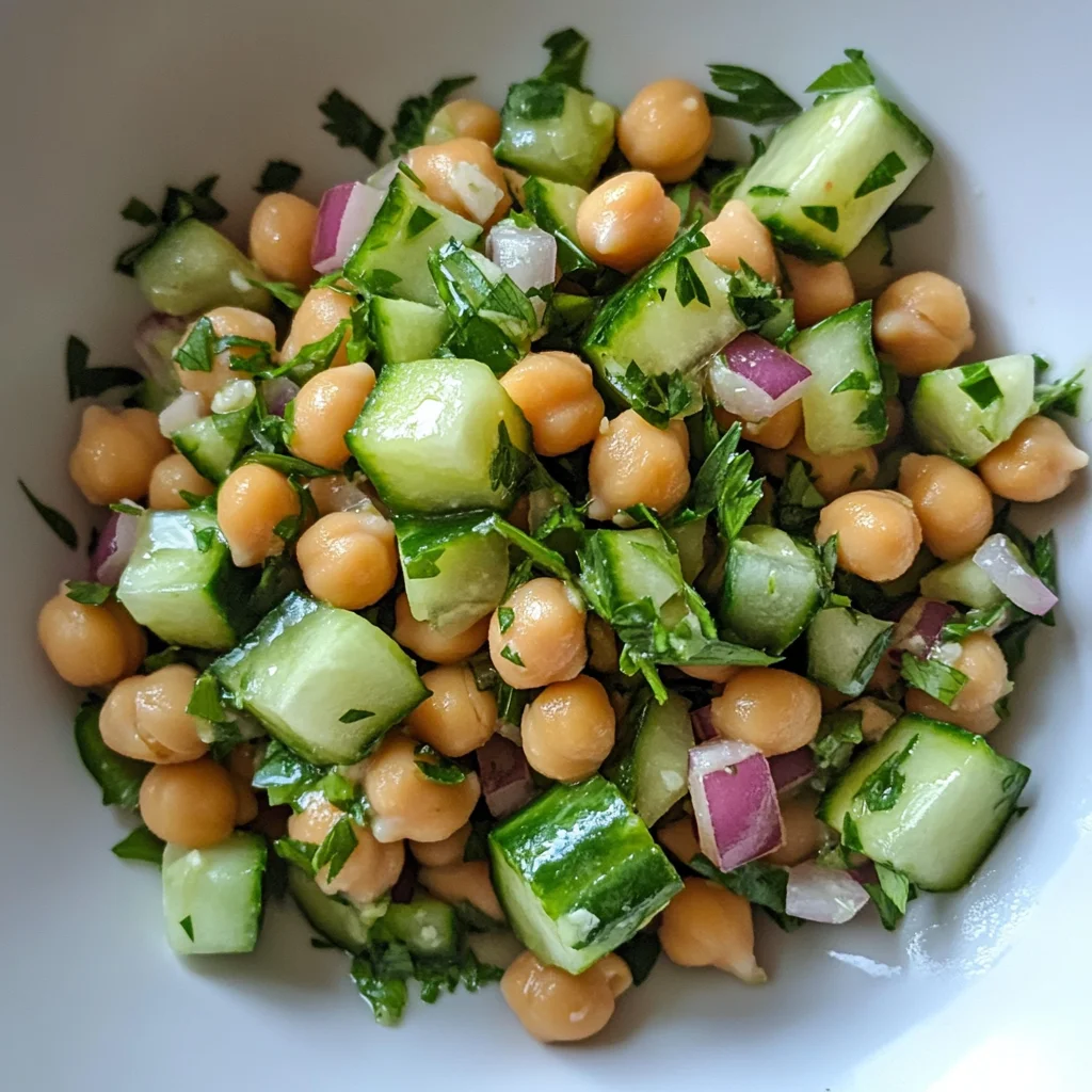 Chickpea & Cucumber Salad