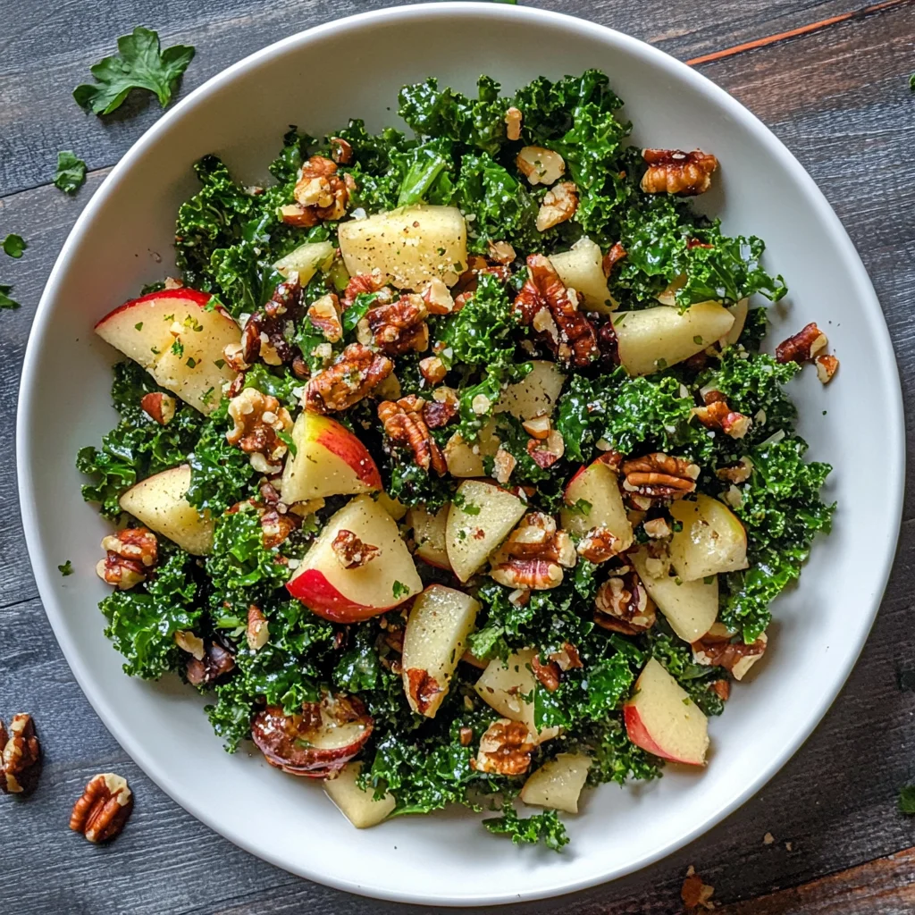 Kale & Apple Salad with Walnuts