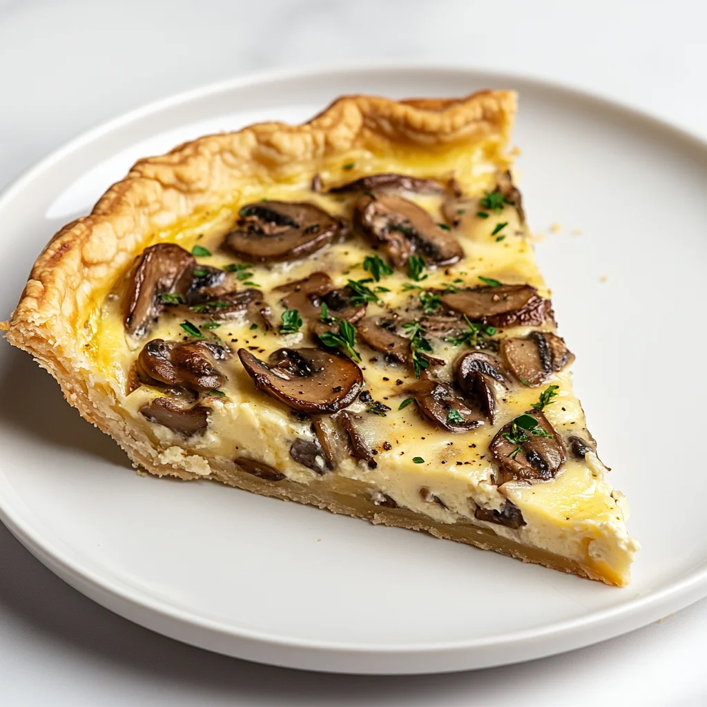 Mushroom and Gruyere Quiche: A Deliciously Savory Treat
