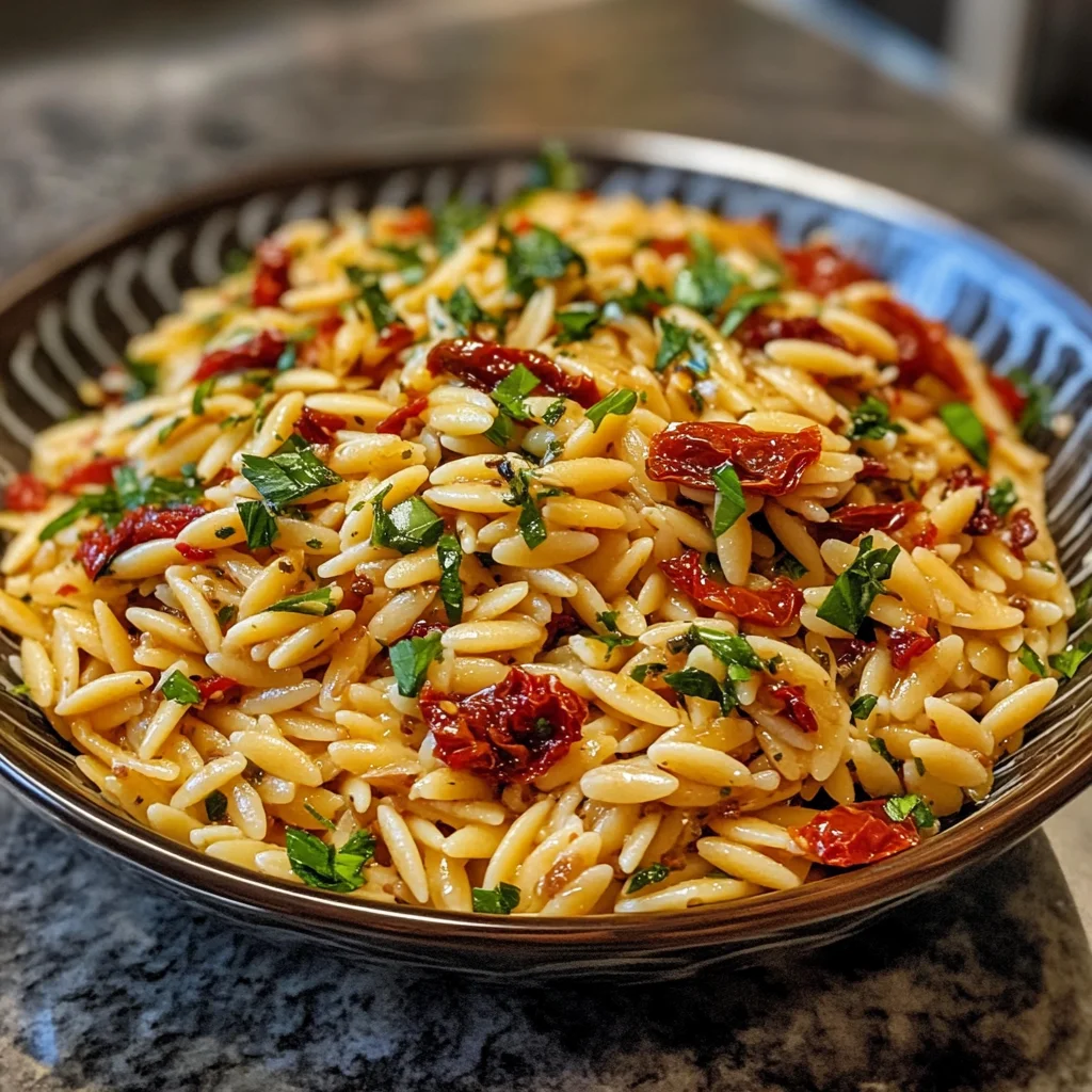 Orzo & Sun-Dried Tomato Salad