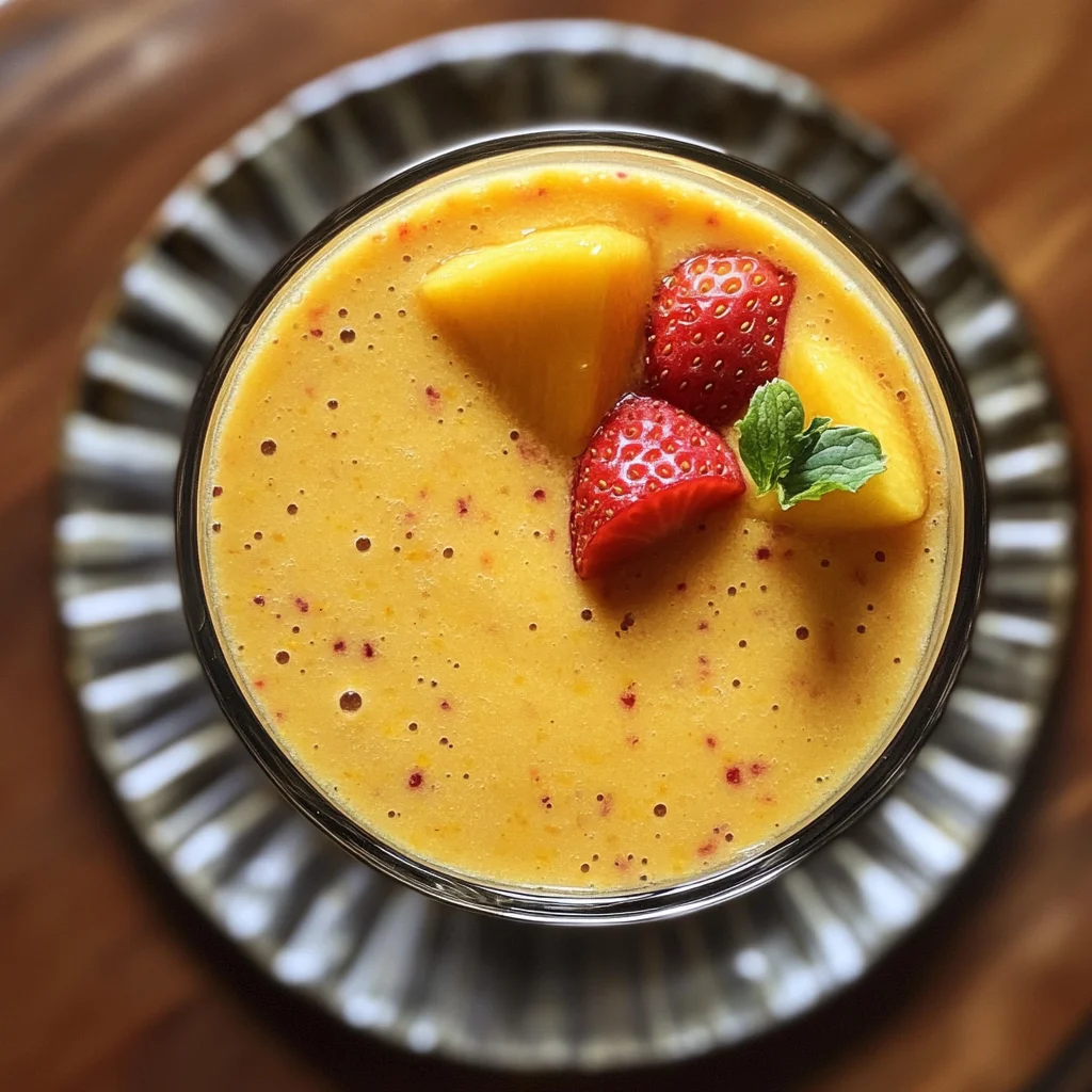 Tropical Strawberry Mango Smoothie Recipe