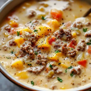 Cheeseburger Soup