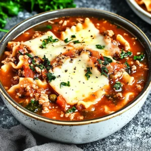 Crockpot Lasagna Soup