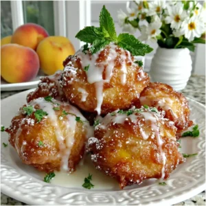 Delicious Fresh Peach Fritters
