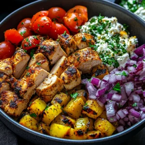 Easy Mediterranean Chicken Bowl Recipe for Healthy Dinner Bliss