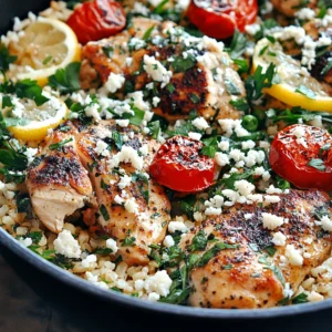 Greek Chicken and Lemon Rice (30 Minutes, One-Pot)