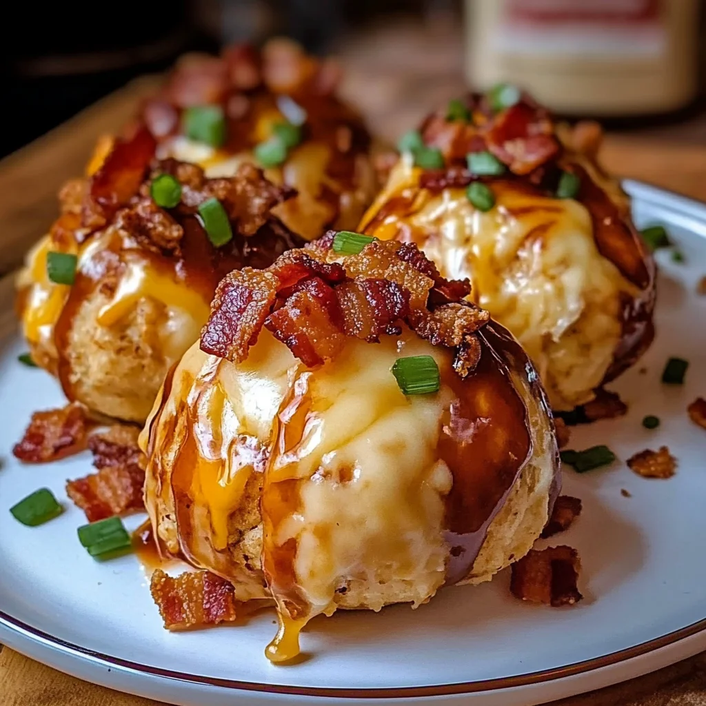 Loaded Crispy BBQ Chicken Bacon Cheese Bombs