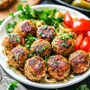 Mediterranean Chicken Meatballs Recipe