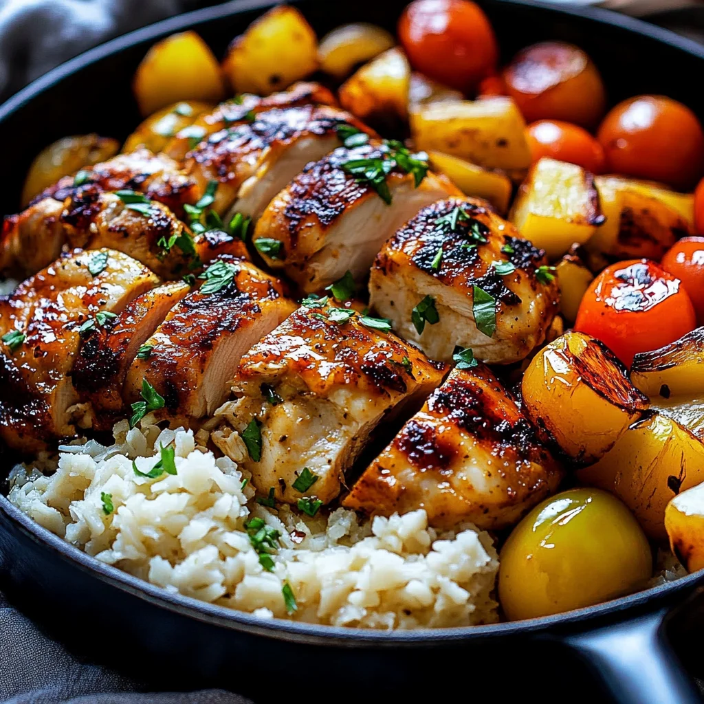 Mediterranean Chicken Skillet : Simple & Healthy Family Meal