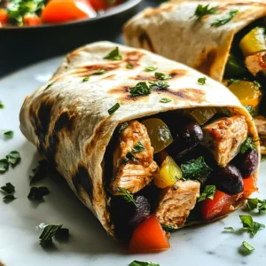 Mediterranean Chicken Wraps