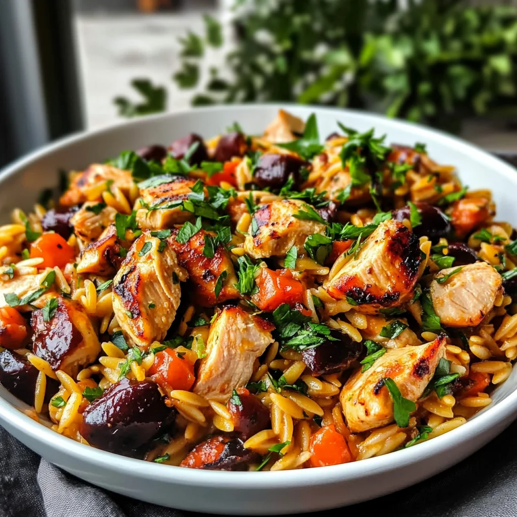 Mediterranean Chicken and Orzo - Easy 30-Minute Recipe