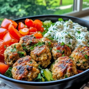 Mediterranean Meatballs & Tzatziki Chicken – Fresh & Flavorful