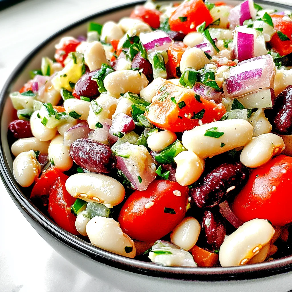 Mediterranean White Bean Salad: A Vibrant & Healthy Recipe
