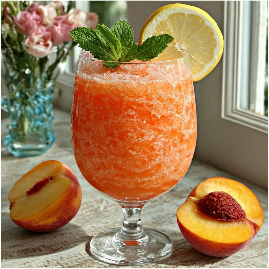 Peach Lemonade Slush Recipe