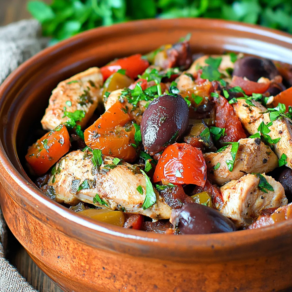 Slow Cooker Mediterranean Chicken