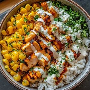 Street Corn Chicken Rice Bowl