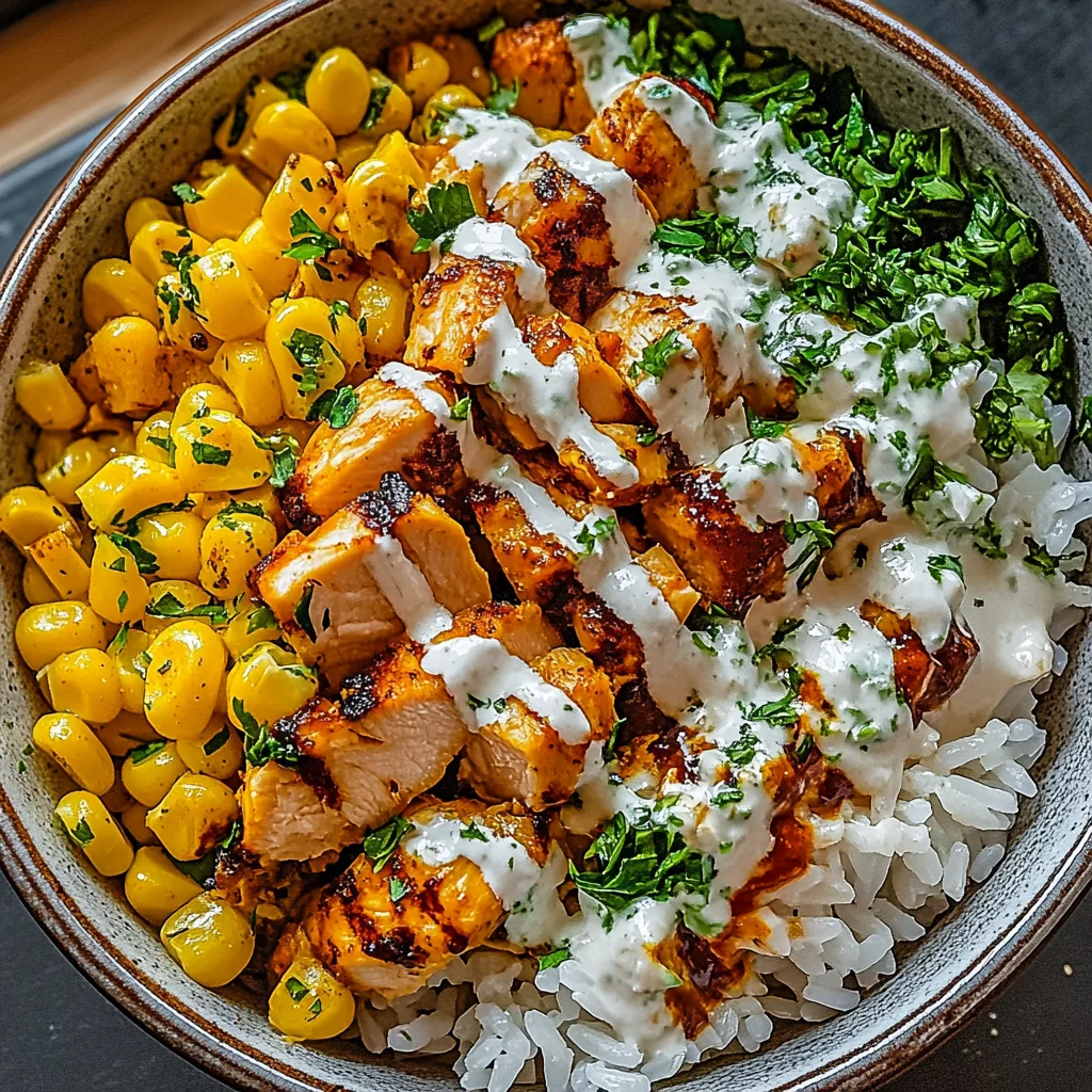 Street Corn Chicken Rice Bowl
