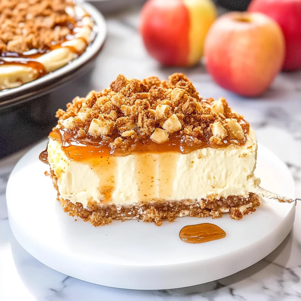 Apple Crisp Cheesecake: A Delightful Fusion of Flavors