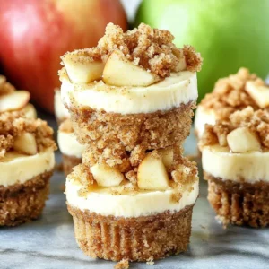 Apple Crisp Mini Cheesecakes