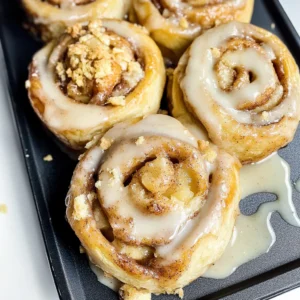 Apple Pie Stuffed Cinnamon Rolls