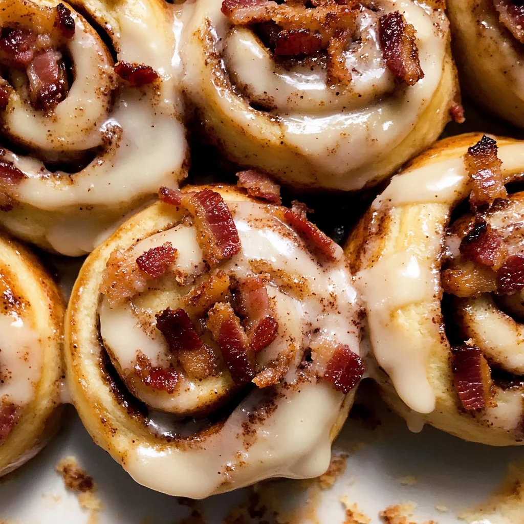 Bourbon Maple Bacon Cinnamon Rolls