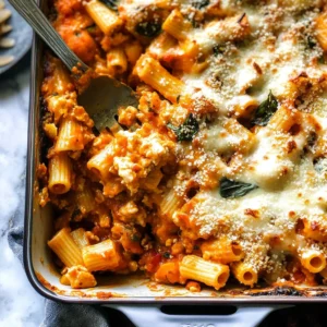 Cheesy Pasta Bake with Pumpkin-Tomato Sauce (Vegetarian)