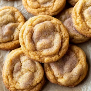Chewy Pumpkin Snickerdoodle Cookies