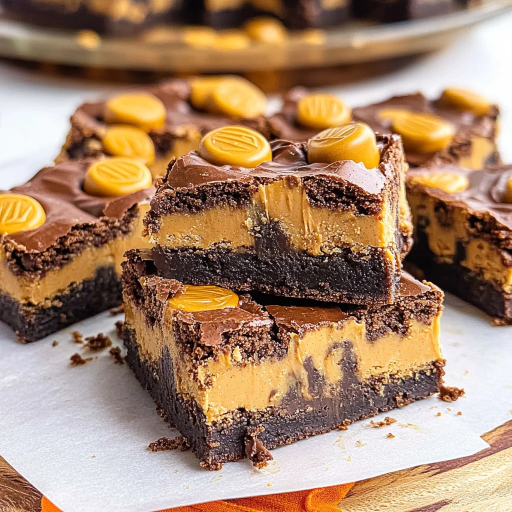 Chewy REESE’s PIECES Peanut Butter Brownies