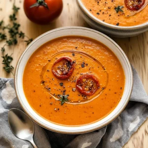 Creamy Roasted Garlic Tomato Soup