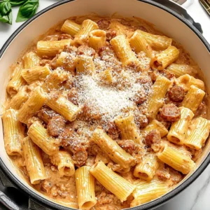 Creamy Sausage Rigatoni Pasta Recipe