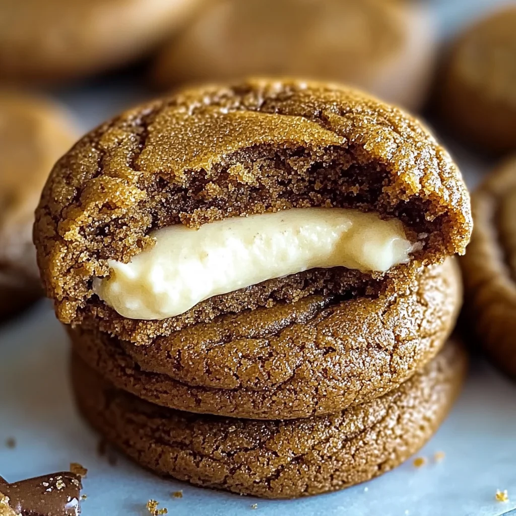 Gingerbread Cheesecake Cookies