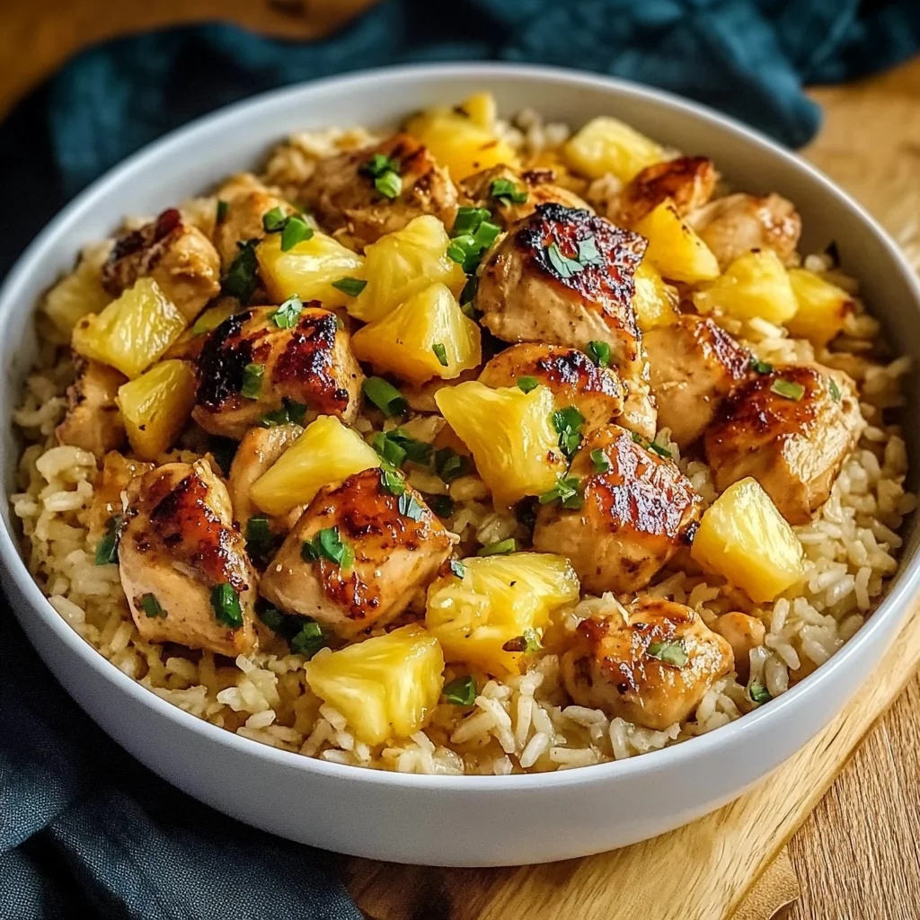 One-Pan Pineapple Chicken & Rice – Quick & Delicious!