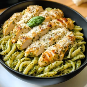 Pesto Pasta with Parmesan Chicken Perfection