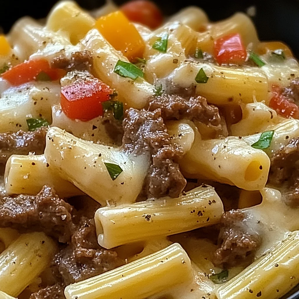 Philly Cheesesteak Pasta