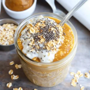 Pumpkin Pie Overnight Oats | Vegan, Gluten-Free, Healthy