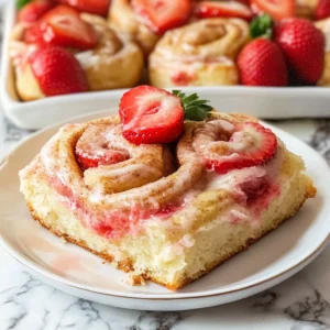 Strawberry Cinnamon Rolls Recipe