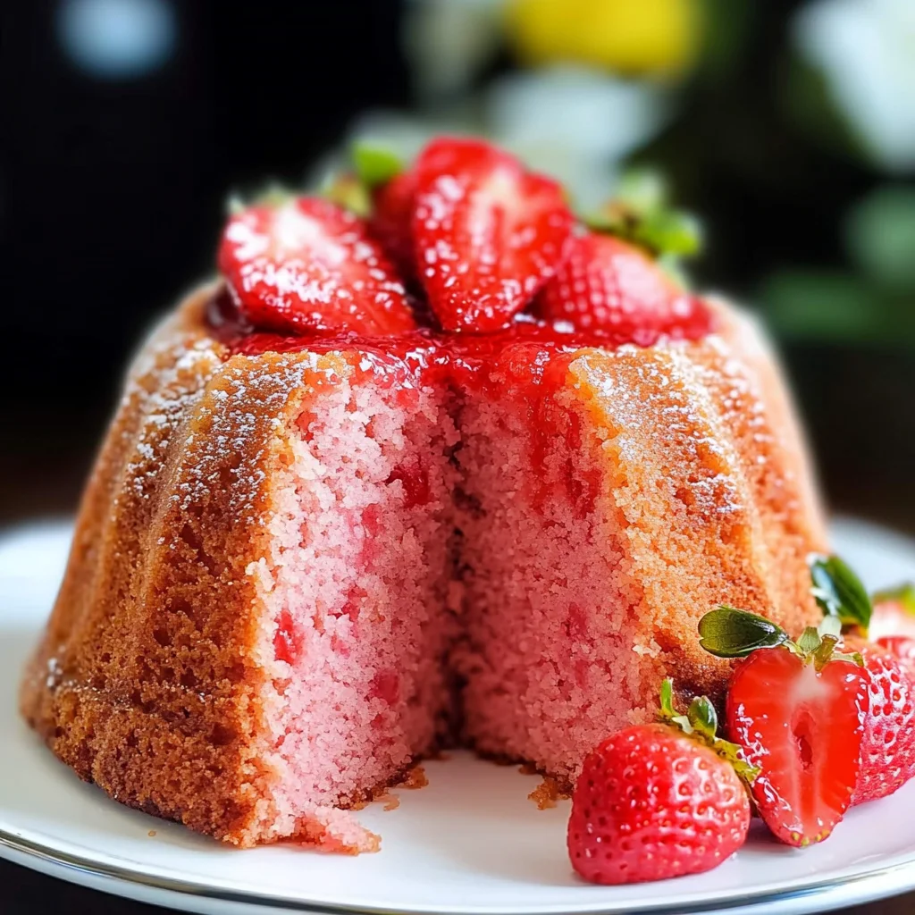 Strawberry Pound Cake