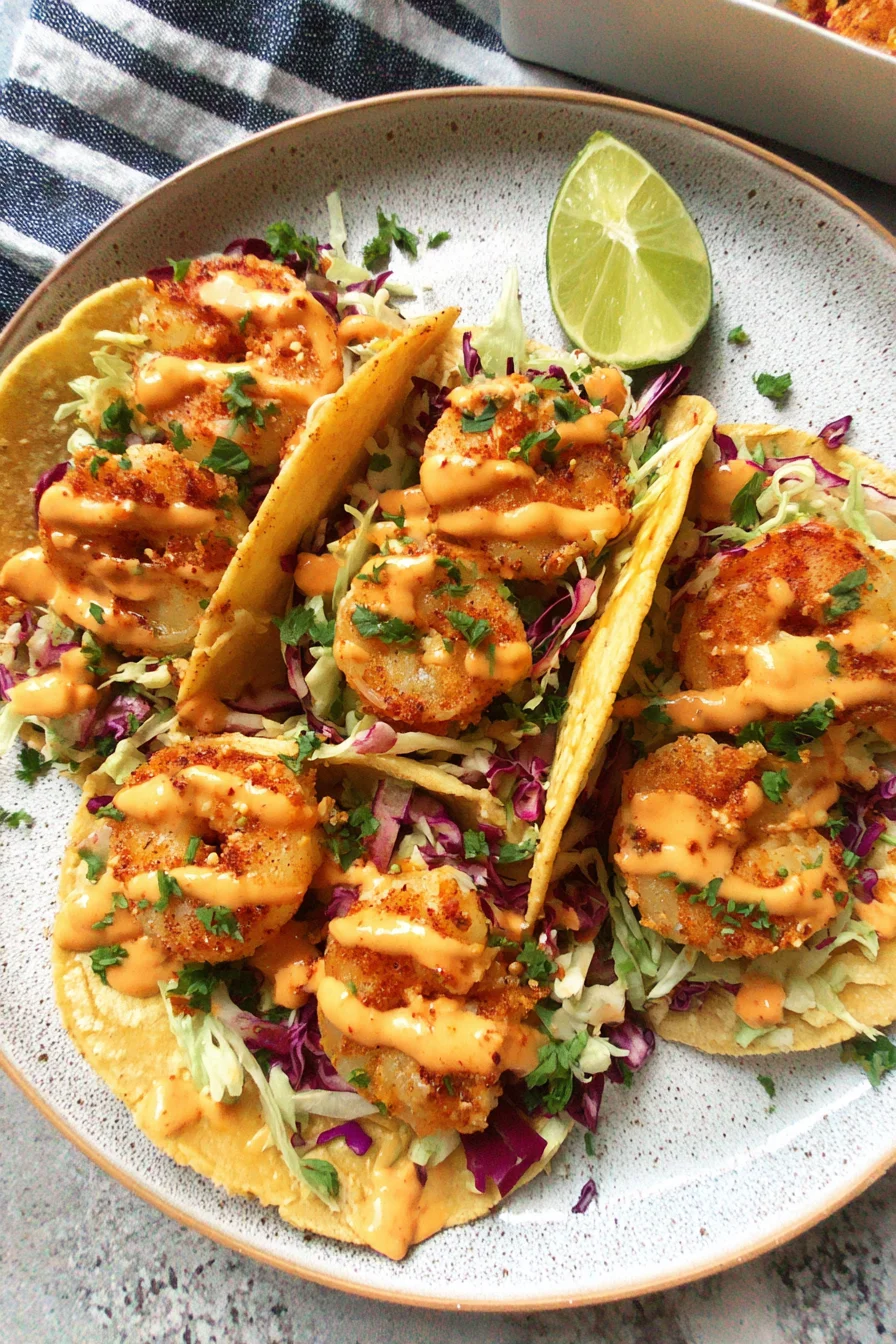 Air Fryer Bang Bang Shrimp Tacos