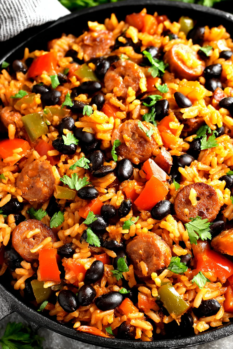 Black Beans and Rice with Sausage