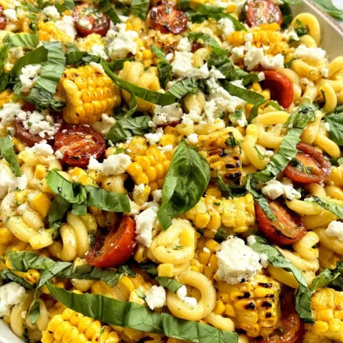Healthy Street Corn Pasta Salad