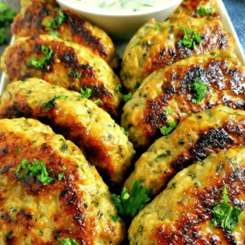 Irresistible Chicken Kofta with Creamy Garlic Yogurt Sauce Recipe!