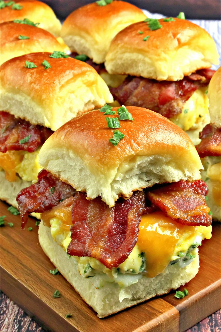 Keto Appetizer – Bacon, Egg & Cheese Sliders