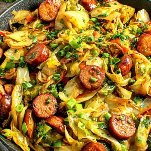 Sausage and Cabbage Stir Fry (30-Minutes)