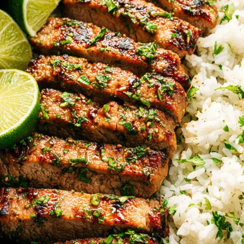 Zesty Ginger Lime Pork with Creamy Coconut Rice – 30-Minute Dinner
