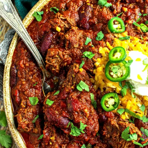 Award Winning Short Rib and Chorizo Chili