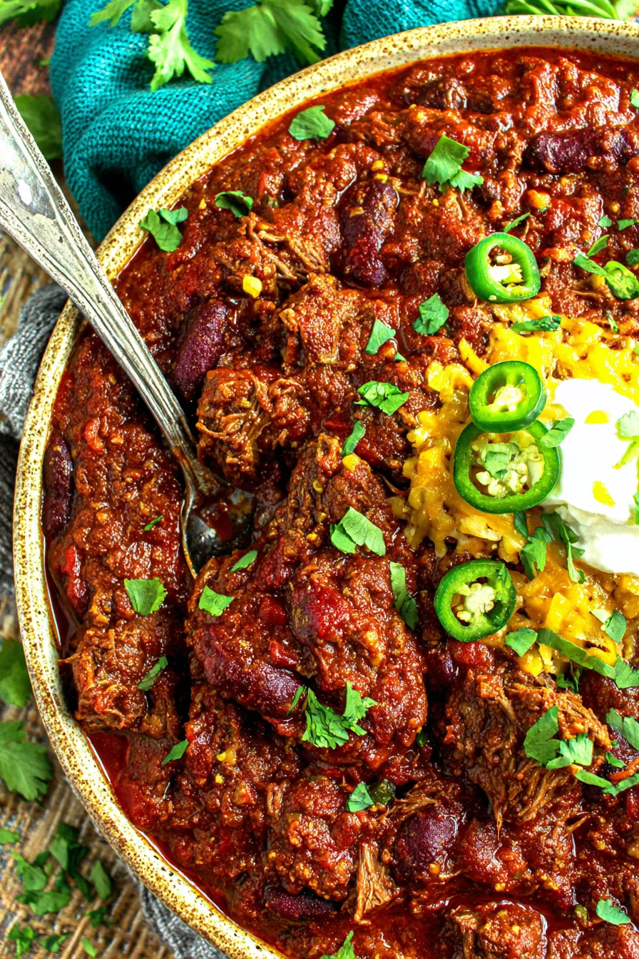 Award Winning Short Rib and Chorizo Chili