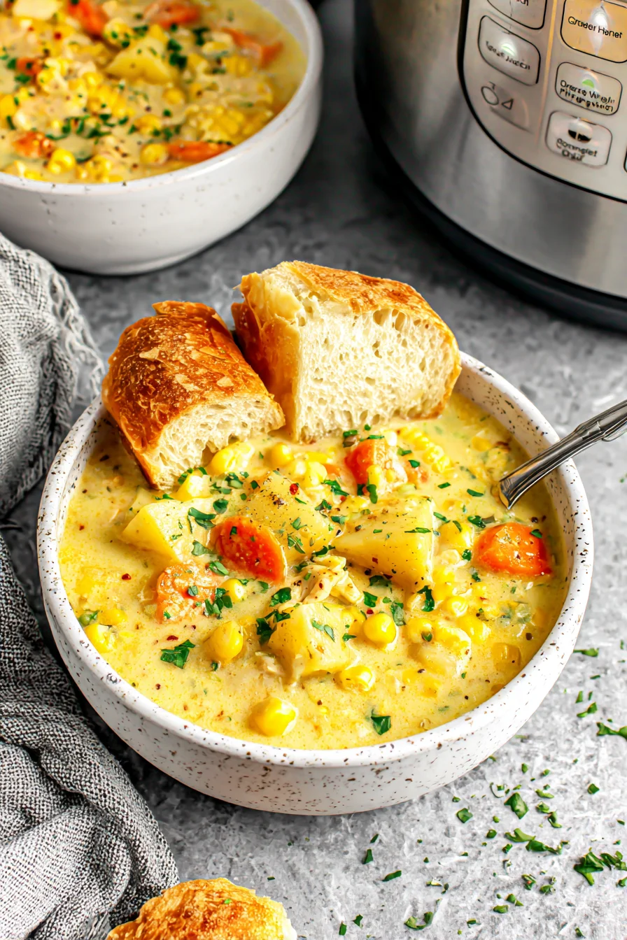 Crockpot Chicken Corn Chowder