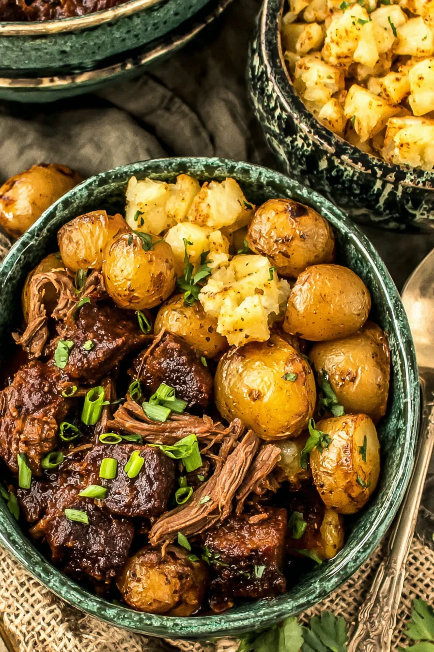 Crockpot Chipotle Pineapple Pot Roast Bowls