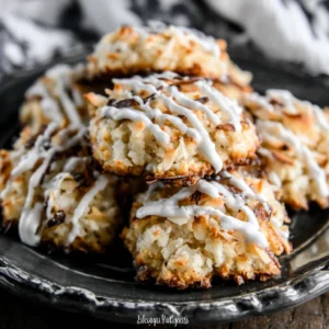 Dolly Parton Coconut Cookies with Lemon Glaze
